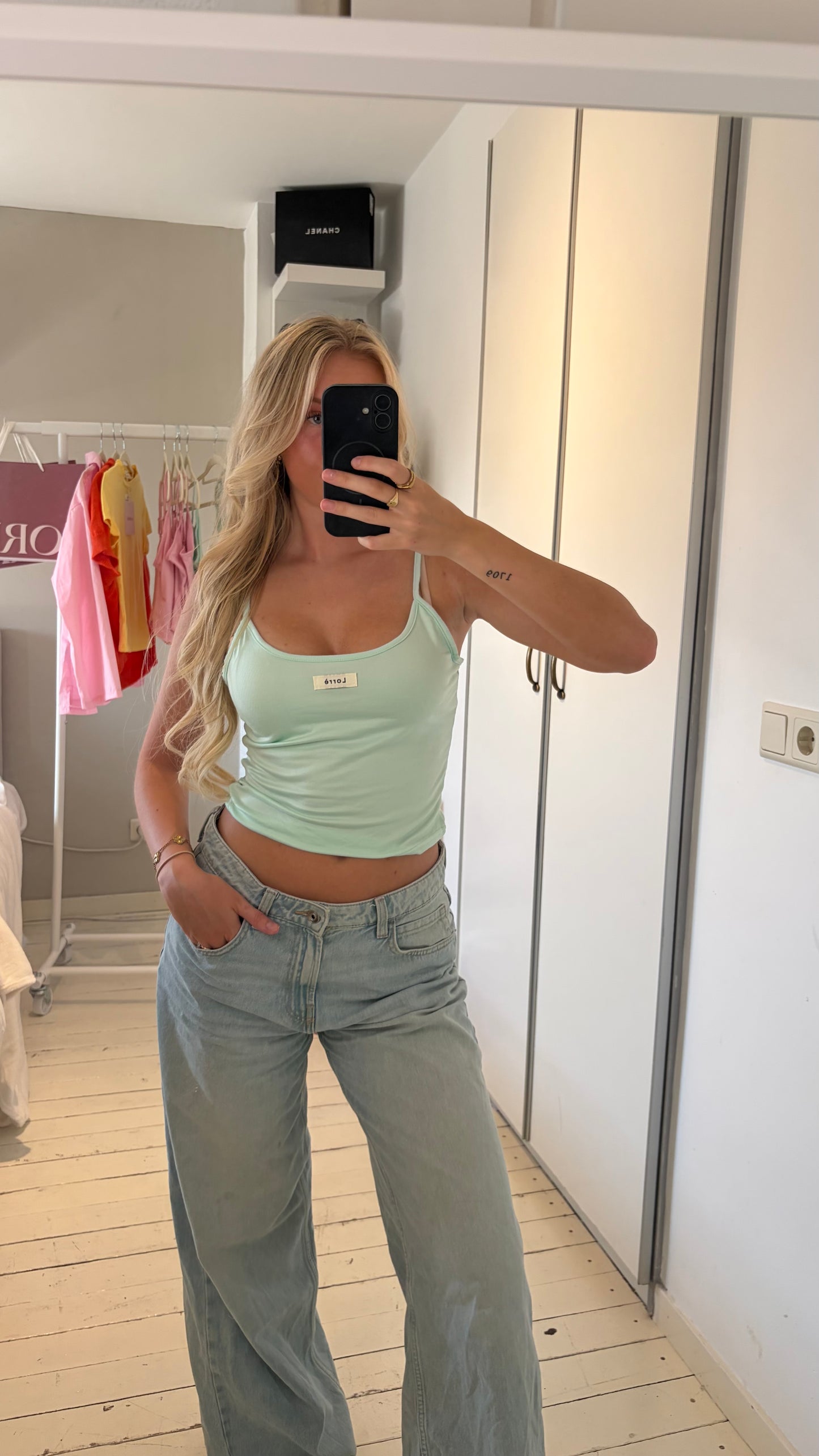 Lorrè top - Mint groen