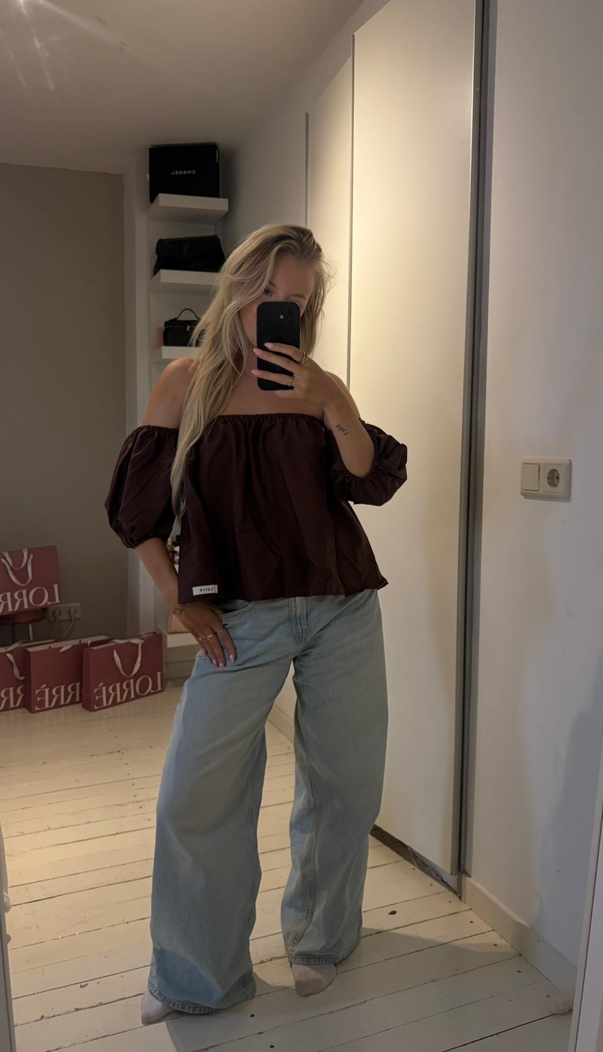 Sola top - effe bruin
