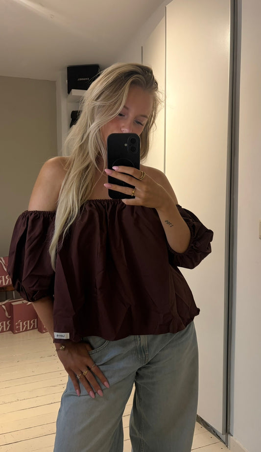 Sola top - effe bruin