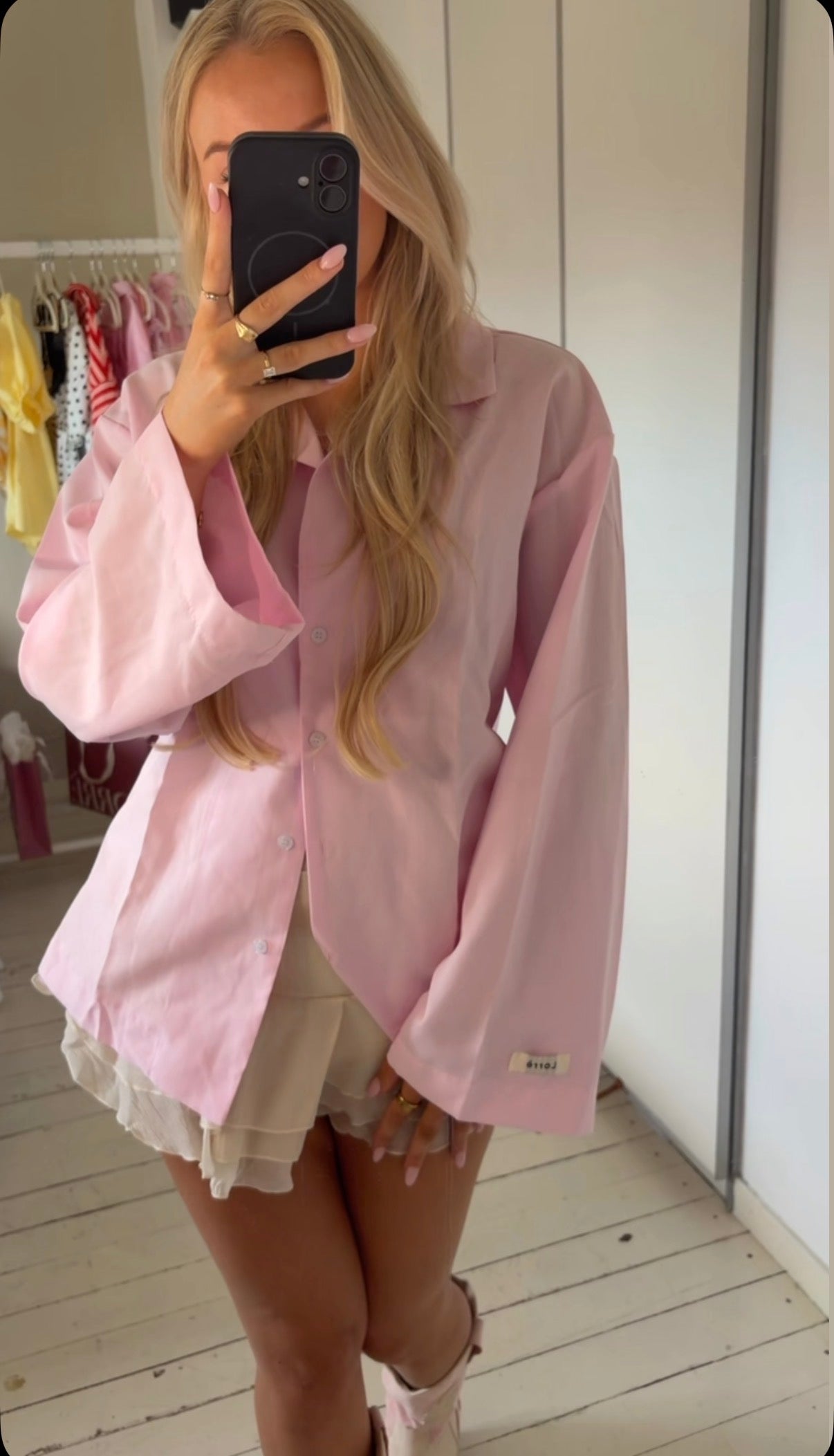 Flora blouse - Barbie roze