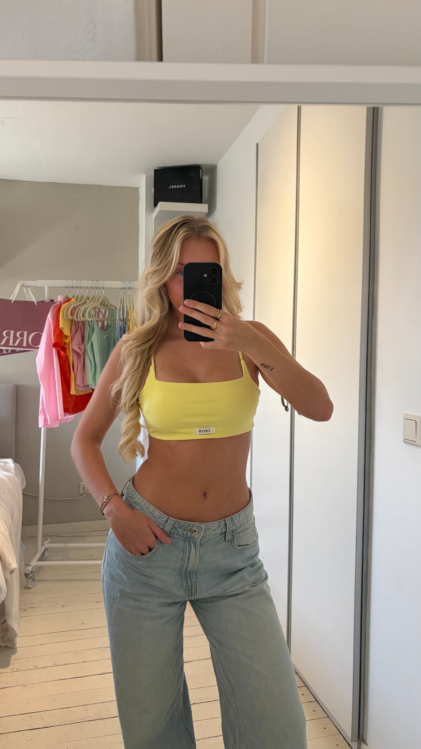 Flo top - kanarie geel