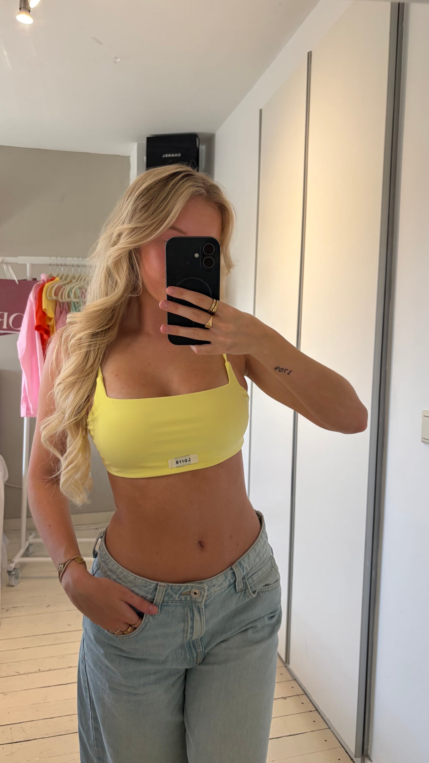 Flo top - kanarie geel