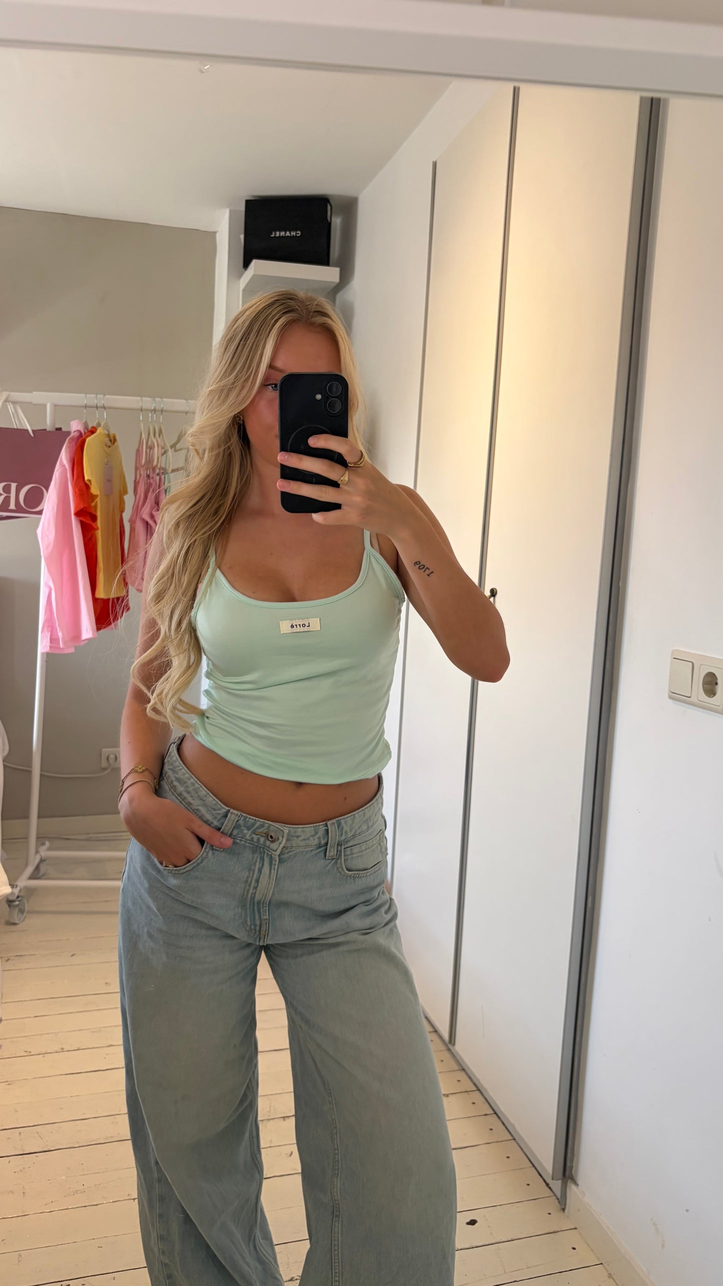 Lorrè top - Mint groen