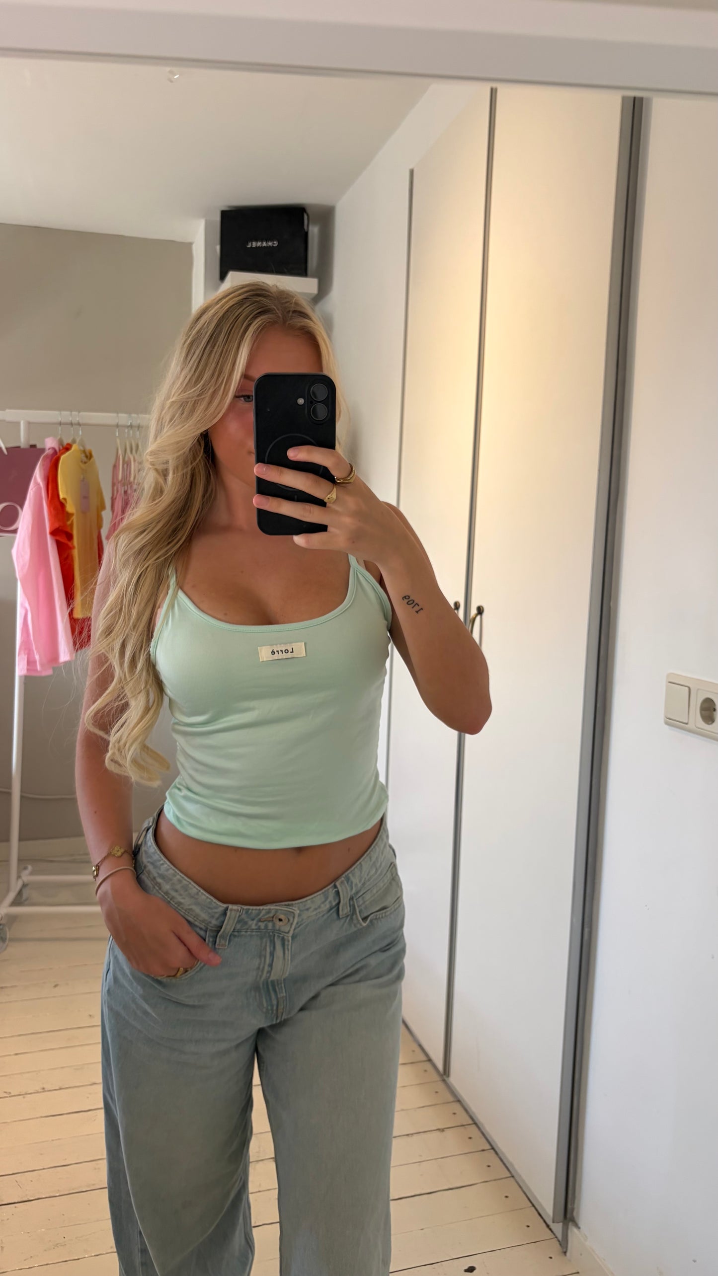 Lorrè top - Mint groen